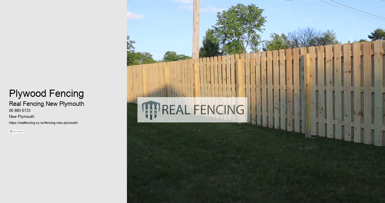 Plywood Fencing